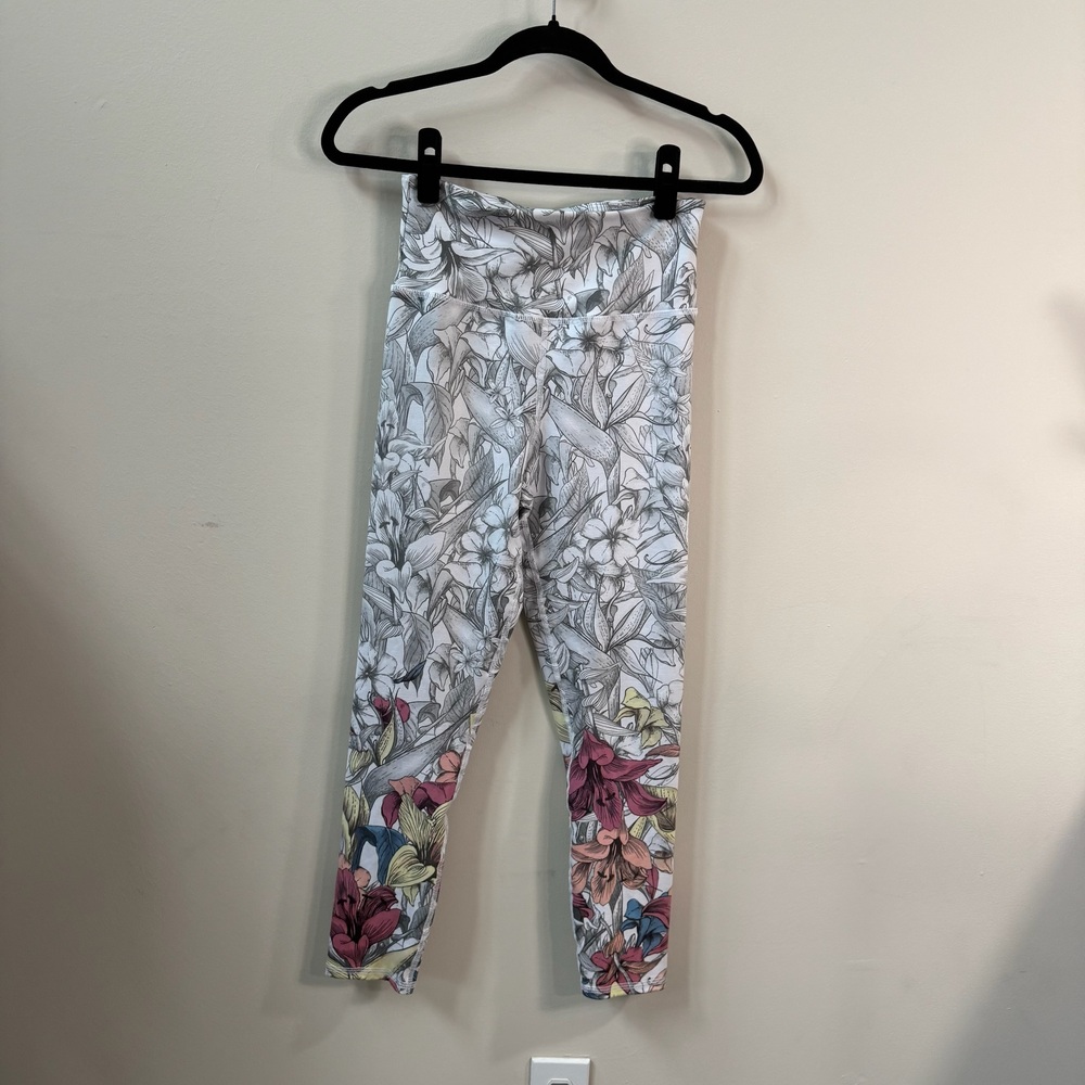 Evolution and Creation Floral Print Leggings Size Medium